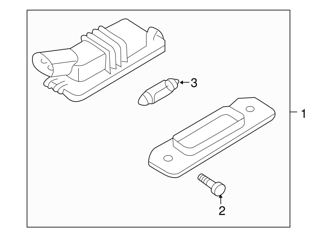 License Lamp 3D0-943-021-A - View 2