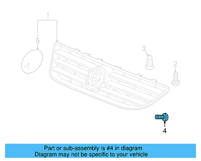 Lower Molding Screw N-906-448-05 - View 6
