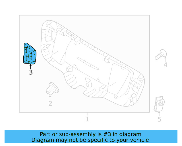 Lower Center Pillar Trim Clip 4A0-867-276-B - View 32