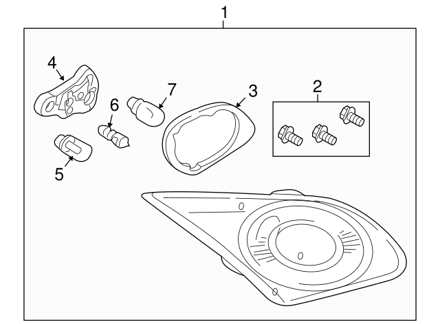 Backup Lamp Bulb N-104-455-02 - View 2