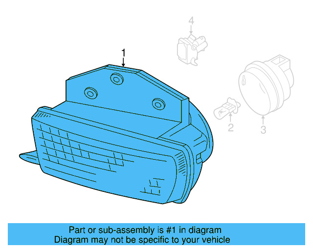 Fog Lamp Assembly 701-941-699-F - View 3