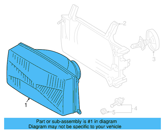 Headlamp Assembly 701-941-017-A - View 3