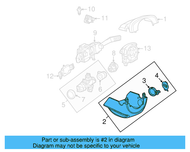 Steering Column Cover 5N0-858-559-F-82V - View 18