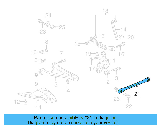 Track Bar 7L8-501-529-A - View 4