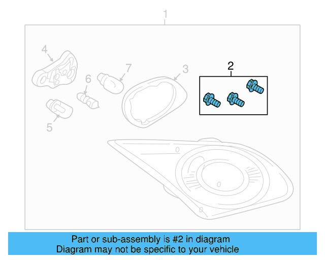 Tail Lamp Assembly Mount Kit 3C8-998-802