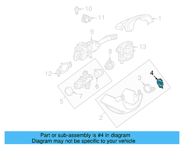Cylinder Bezel 1K0-905-869-A-9B9 - View 43