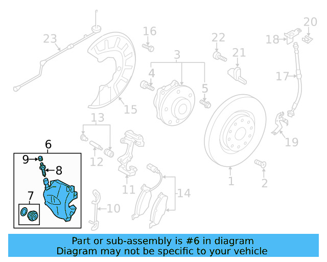 Disc Brake Caliper 8V0-615-124-D - View 13