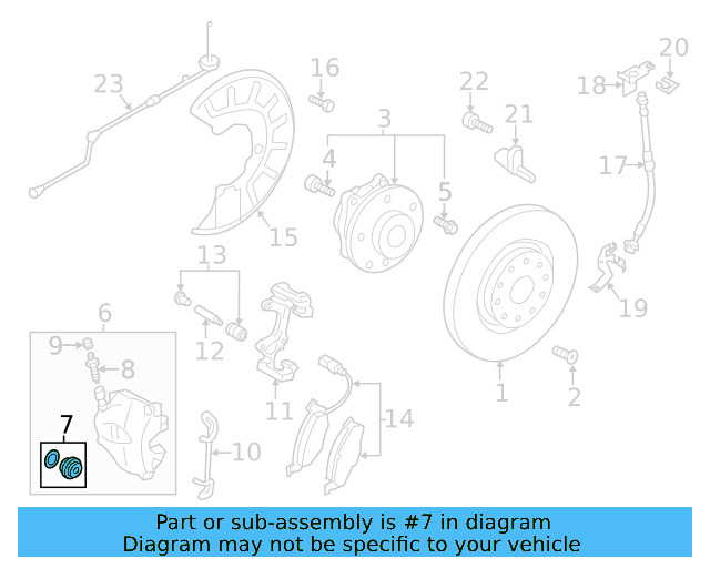 Caliper Seal Kit 1K0-698-471-A - View 17