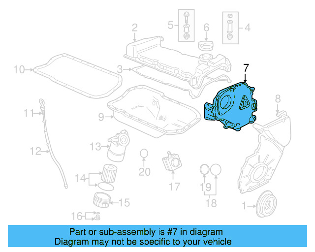 Timing Cover 021-109-127-C - View 7