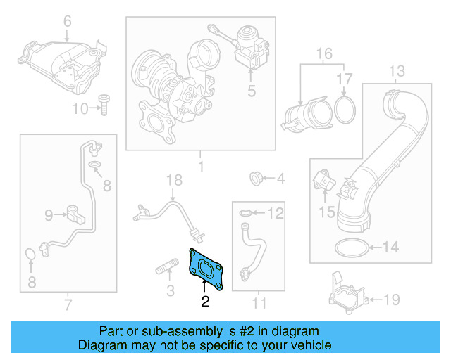 Turbocharger Gasket 04E-253-039-D - View 8