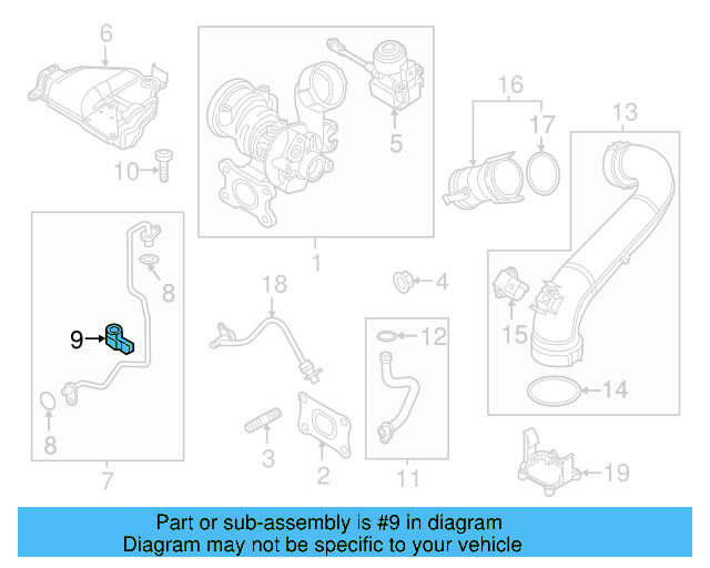 Oil Feed Tube Holder 04E-145-807 - View 9