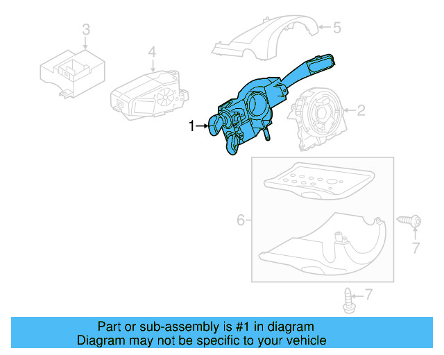 Combination Switch 7P6953502A - View 6