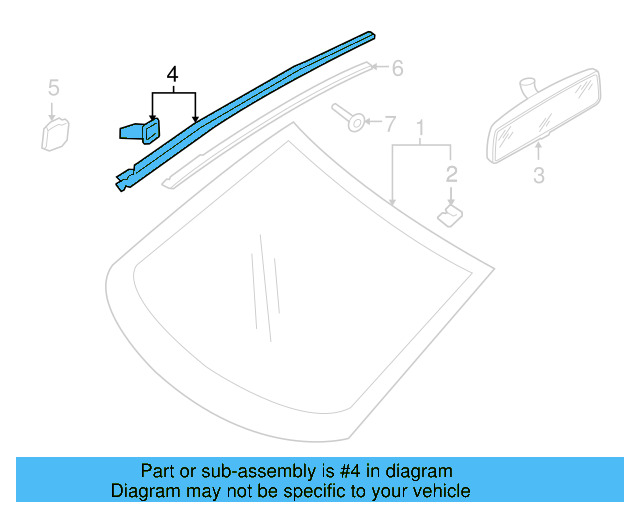 Molding 1K0-854-319-G-5AP - View 4