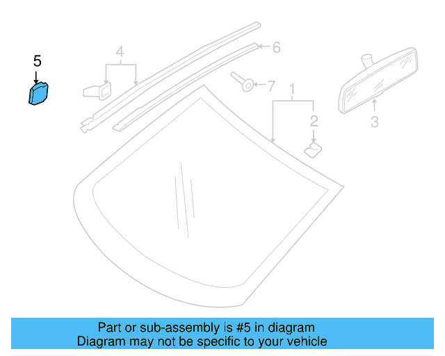 Molding Grommet 1K0-853-586-A - View 5