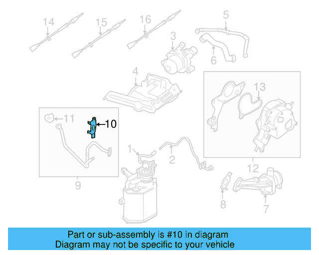 Secondary Air Injection Pump Hose Gasket 07K-131-120-F - View 10