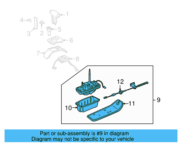 Gear Shift Assembly 3D0-713-023-T - View 3