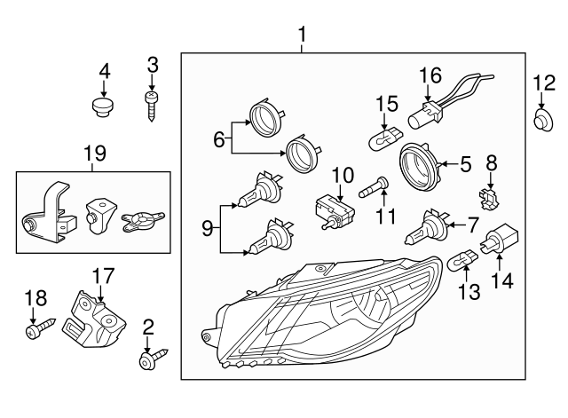 Adjust Motor Bolt 1C0-941-141 - View 29