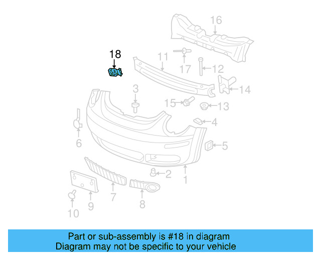 Fender Liner Screw N-907-750-01 - View 119