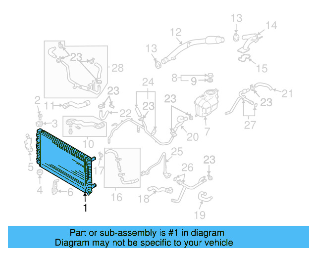 Radiator 3B0-121-253-B - View 4