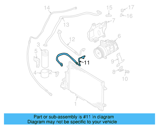 AC Hose 3B7-260-701-B - View 3