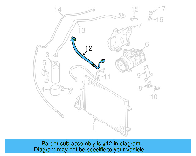 AC Hose 3B7-260-707-B - View 5