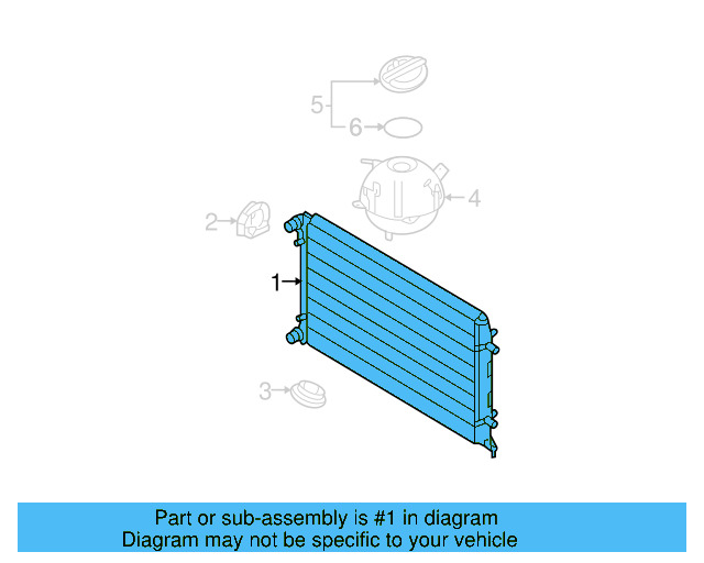 Radiator 1C0-121-253-E - View 7