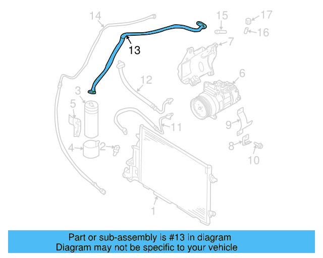 AC Hose 3B7-260-707-B - View 4
