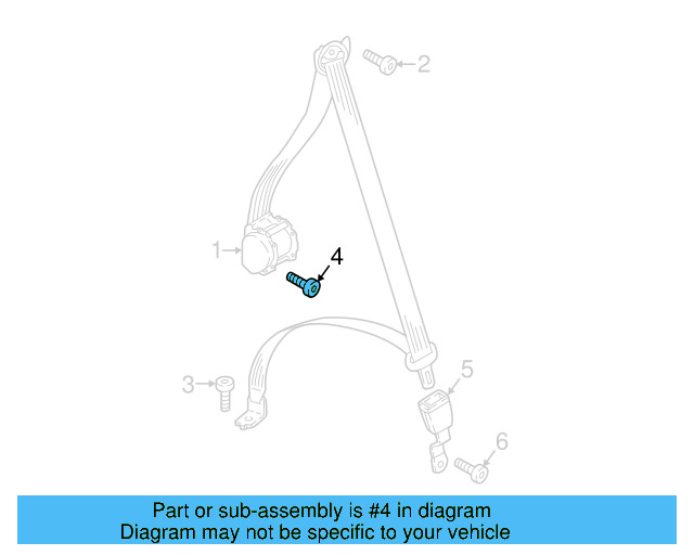 Front Belt Assembly Upper Bolt N-912-355-01 - View 16