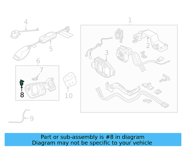 Lock Actuator 8V0-862-159 - View 5