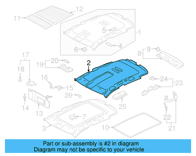 Headliner 5N0-867-502-R-CE6 - View 7