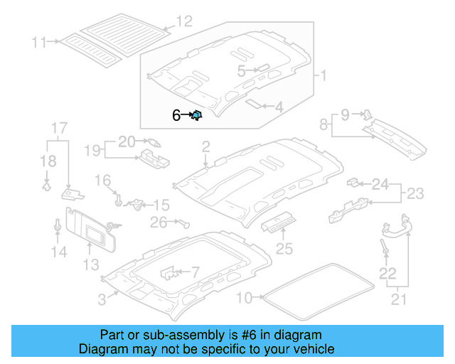 Bracket Clip 5N0-867-633-B - View 29