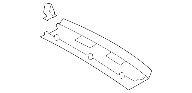 Rear Header Trim 5N0-867-617-95T - View 2