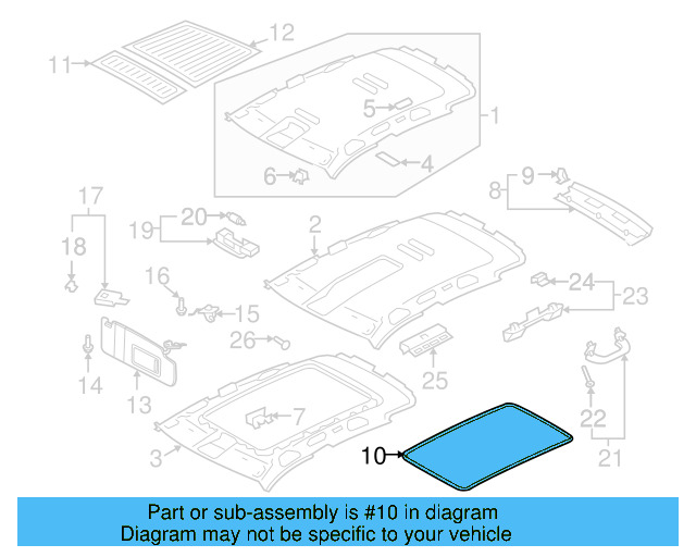 Weatherstrip 5N0-867-525 - View 5
