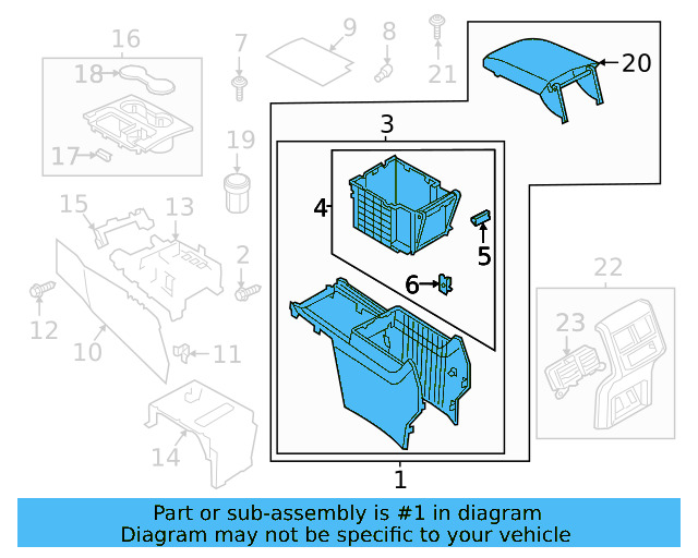 Console Assembly 3CN-863-242-82V - View 3