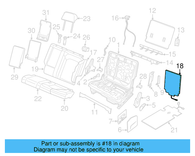 Rear End Track Cover 3CN-885-089-C-9B9 - View 7