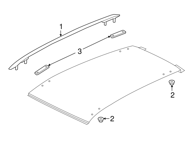 Roof Rail 5GM-860-026-03C - View 2