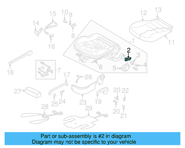 Seat Frame Guide 1J0-882-240-D - View 21