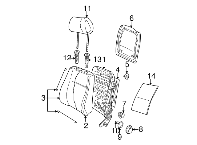 Recline Knob 1J0-881-671-H-3U6 - View 28