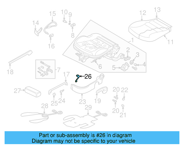 Outer Cover Bracket 1J0-881-567 - View 3