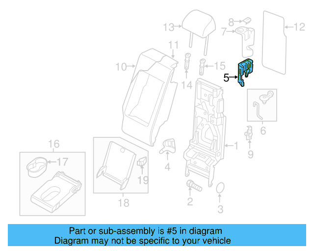 Latch 7P0-886-165-D - View 10