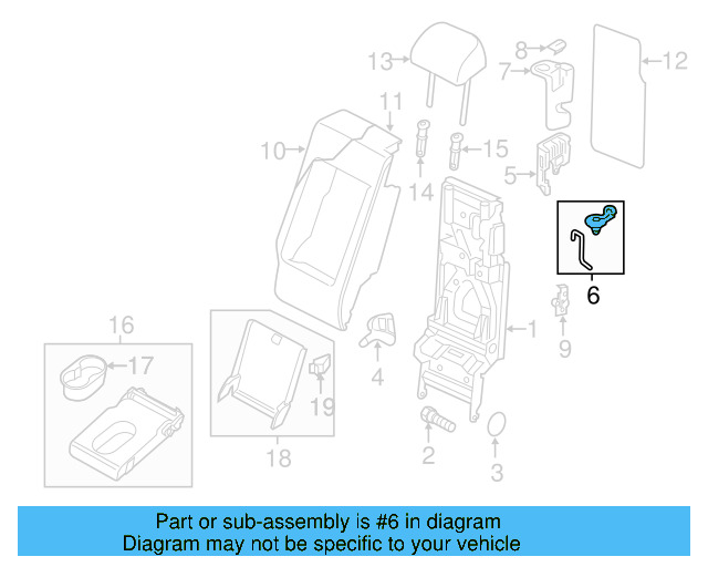 Latch Repair Kit 7P0-898-257 - View 7