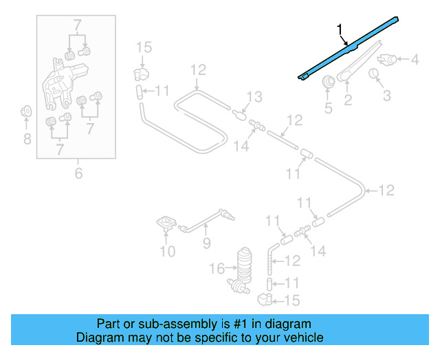 Wiper Blade 5GM-955-427-A - View 7