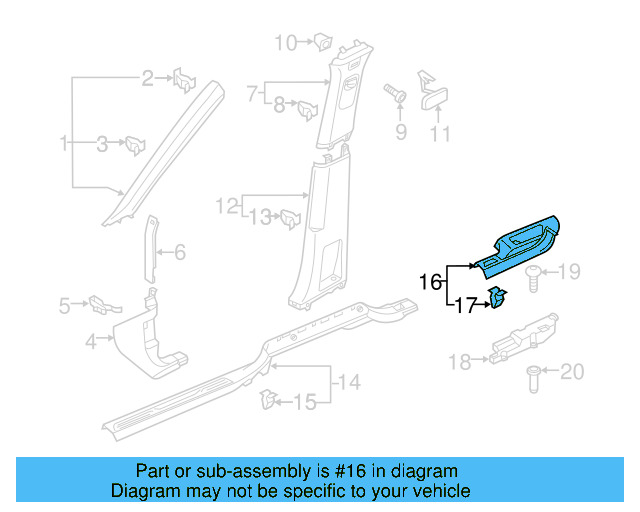 Rear Trim Panel 3CN-853-370-C-82V - View 4