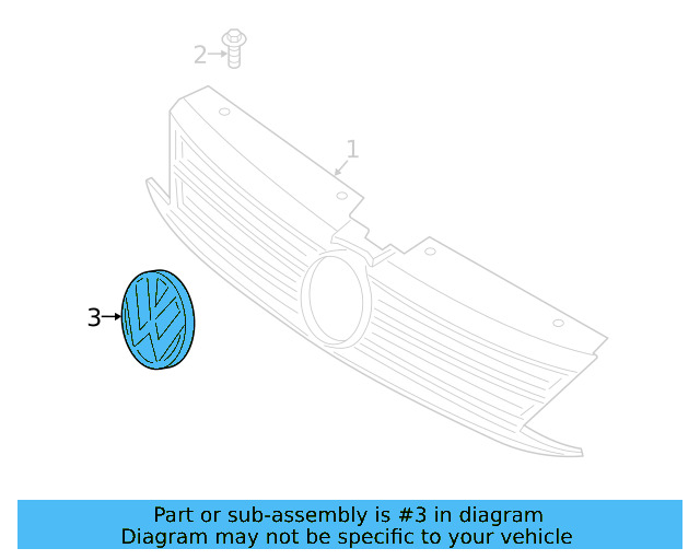 Emblem 3G0-853-601-A-JZA - View 29