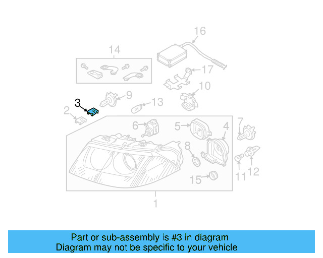 Rear Cap 3B0-941-607-F - View 7