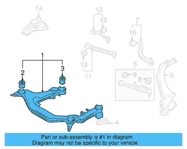 Suspension Cross 8D0399313BC - View 4