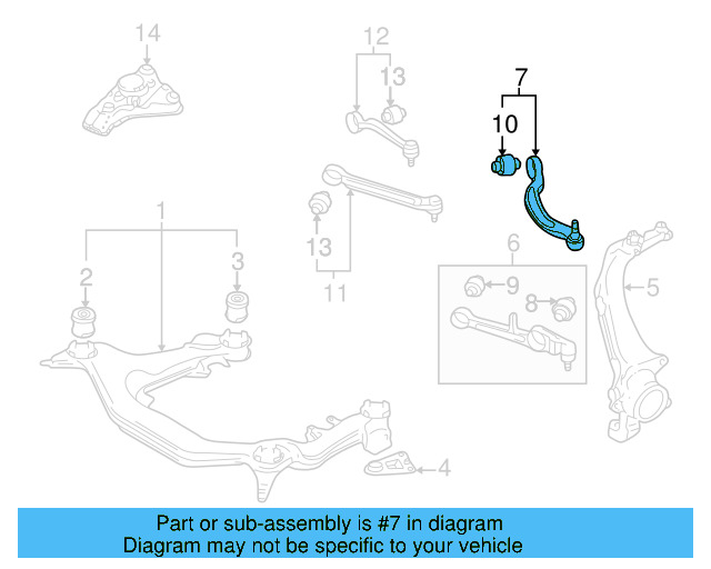 Rear Lower Control Arm 8E0-407-693-AG - View 15