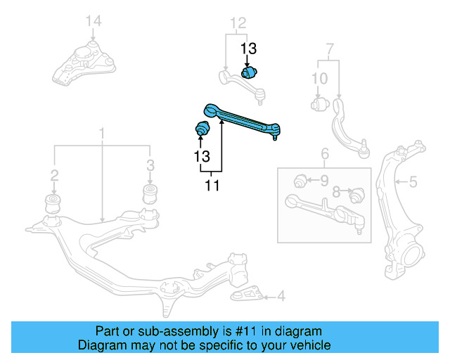 Ft Upper Control Arm 8E0-407-506-A - View 6