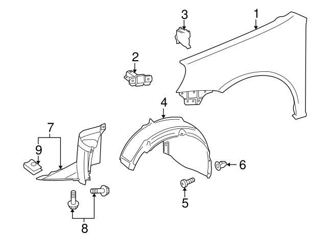 Fender Liner 1K0-805-977-B