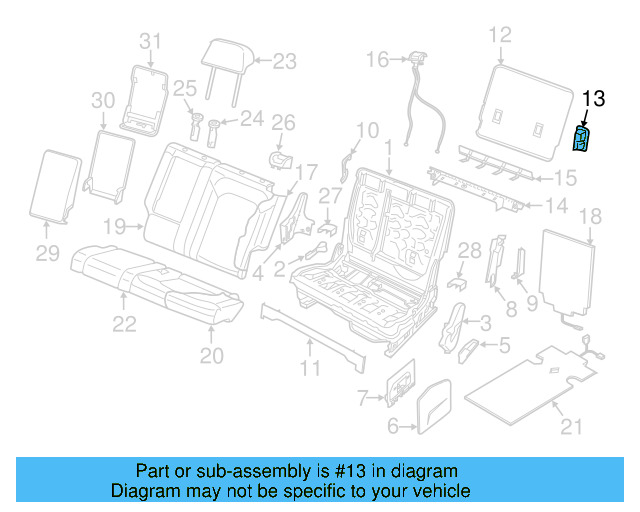 Seat Cushion Pad 3CN-885-375-K - View 4